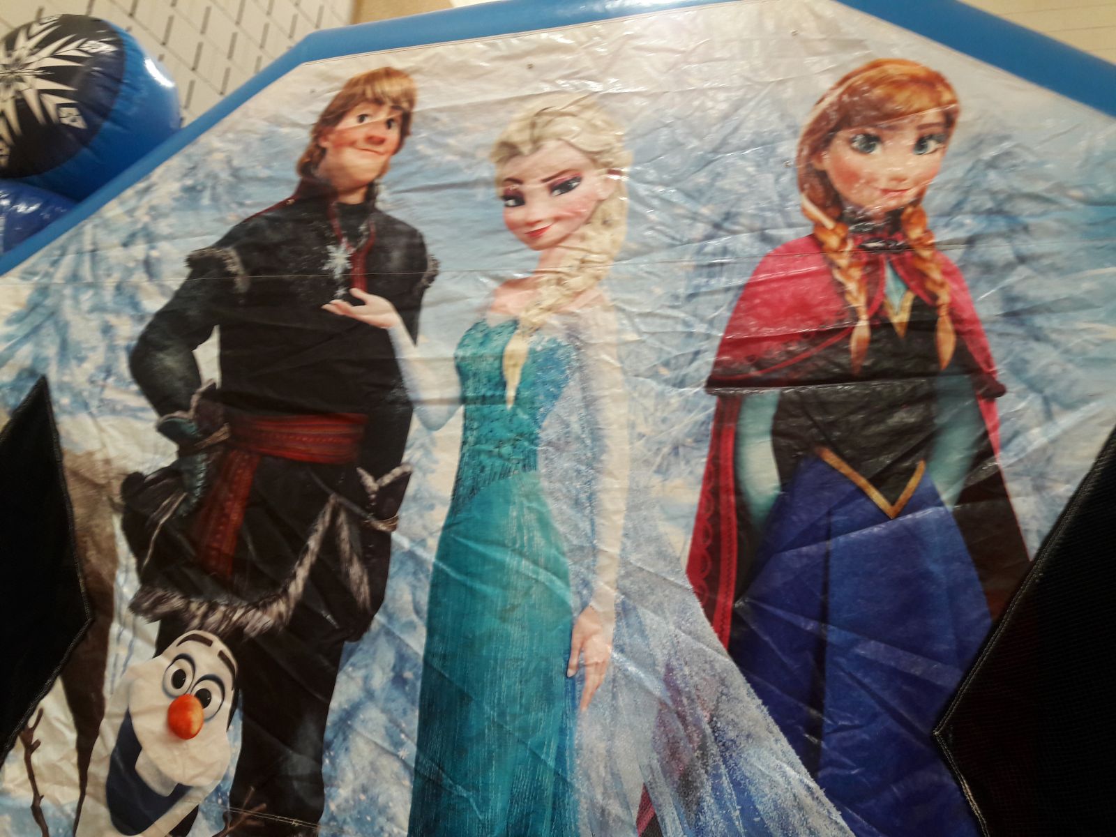 Frozen Bounce House front panel view